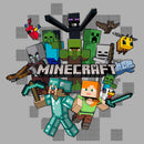 Boy's Minecraft Character Collage T-Shirt