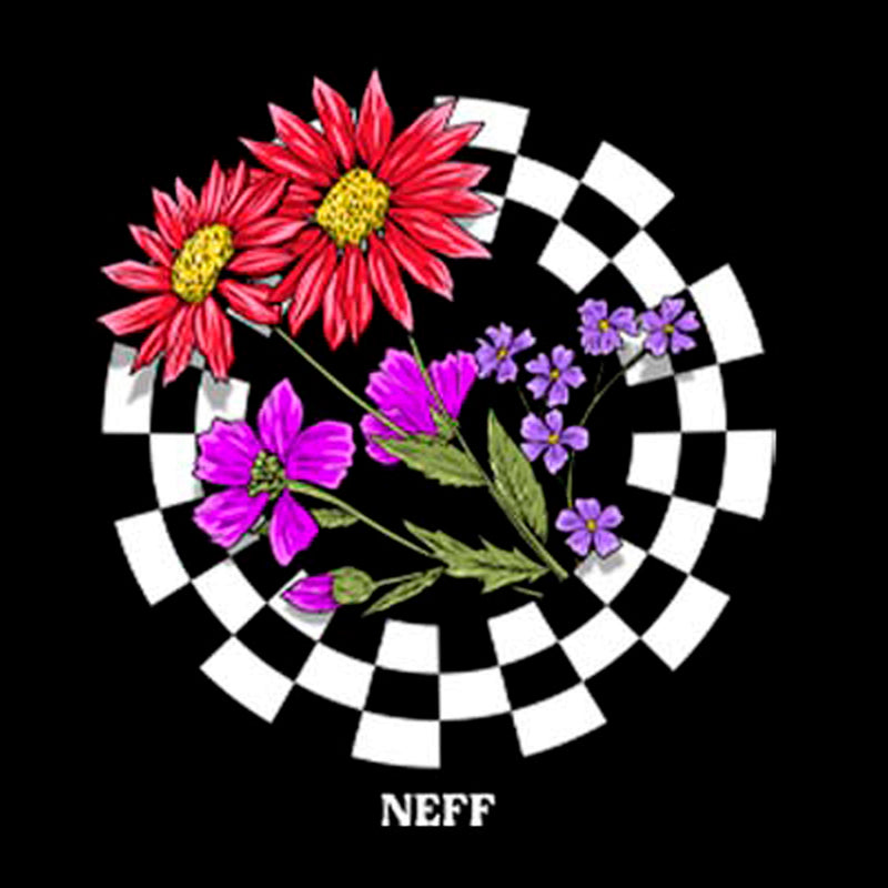 Men's NEFF Checkered Flowers Logo T-Shirt