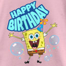 Girl's SpongeBob SquarePants Happy Birthday Bubbles T-Shirt