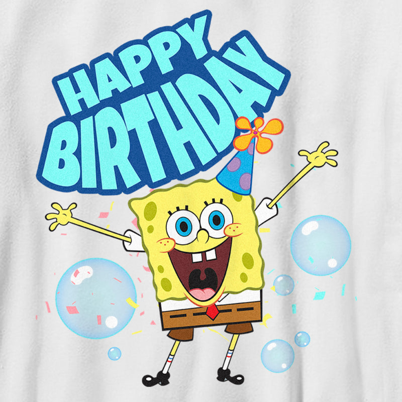 Boy's SpongeBob SquarePants Happy Birthday Bubbles T-Shirt