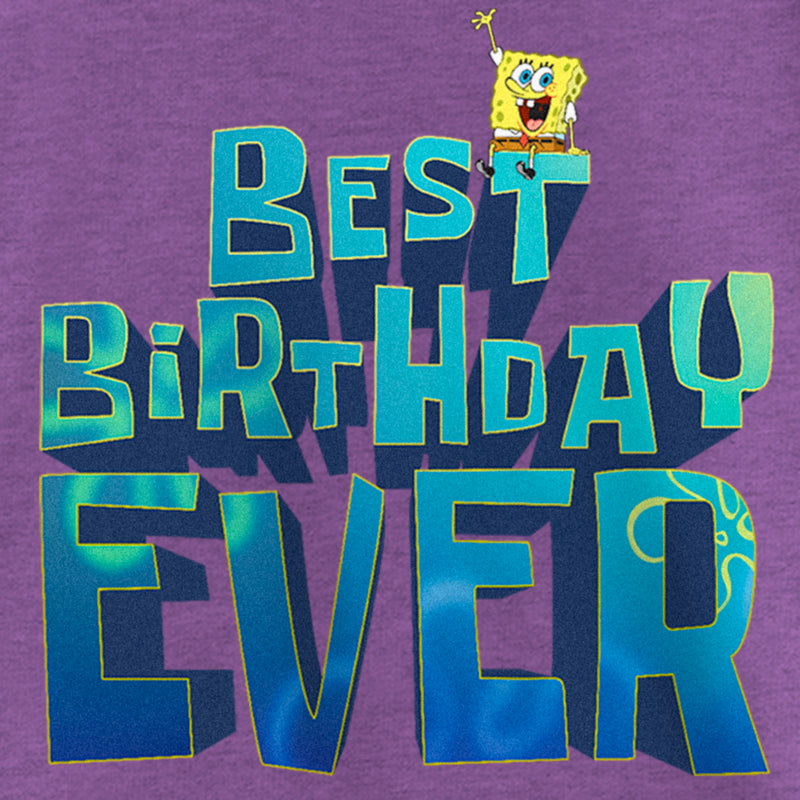 Girl's SpongeBob SquarePants Best Birthday Ever T-Shirt