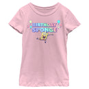 Girl's SpongeBob SquarePants Birthday Sponge T-Shirt