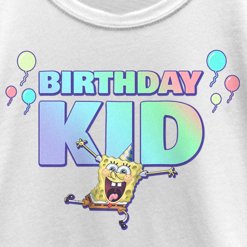 Girl's SpongeBob SquarePants Birthday Kid T-Shirt