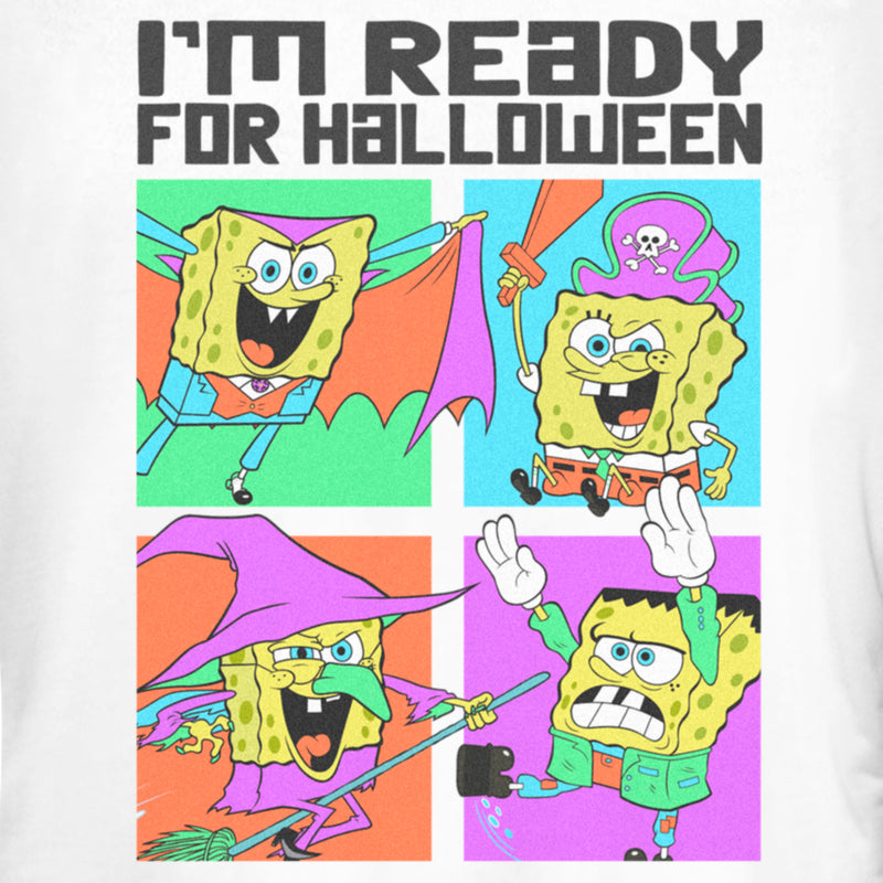 Junior's SpongeBob SquarePants I'm Ready for Halloween T-Shirt