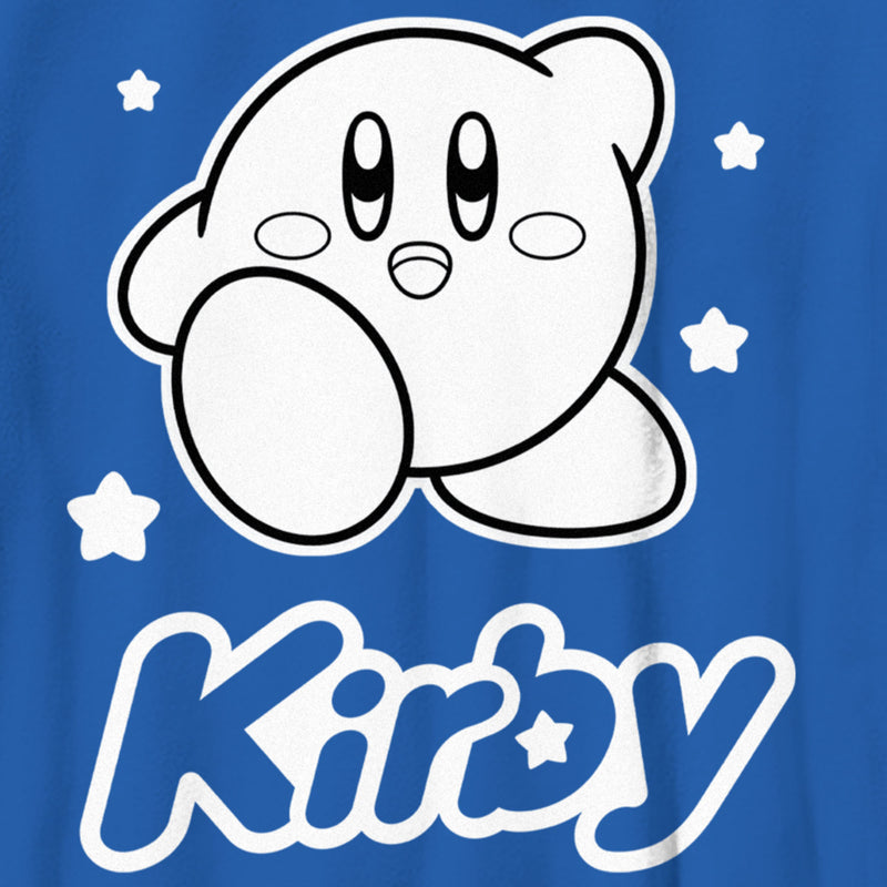 Boy's Nintendo Kirby Black and White Portrait T-Shirt