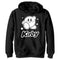 Boy's Nintendo Kirby Black and White Portrait Pull Over Hoodie