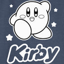 Junior's Nintendo Kirby Black and White Portrait Sweatshirt