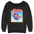 Junior's Nintendo Kirby Flying Portrait Sweatshirt