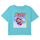 Girl's Nintendo Kirby Flying Umbrella Portrait T-Shirt