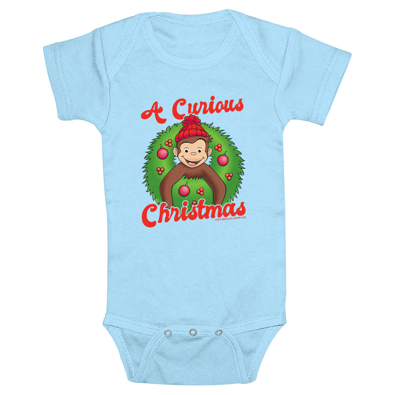 Infant's Curious George A Curious Christmas Onesie