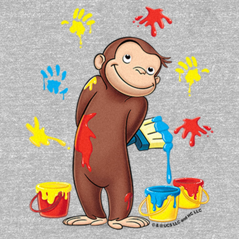 Infant's Curious George Paint Splatters Onesie