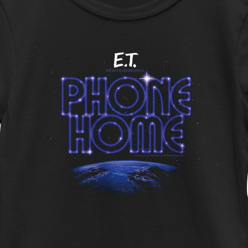 Girl's E.T. the Extra-Terrestrial Earth Phone Home T-Shirt
