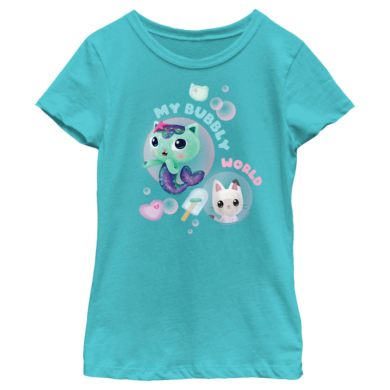 Girl's DreamWorks: Gabby's Dollhouse MerCat My Bubbly World T-Shirt