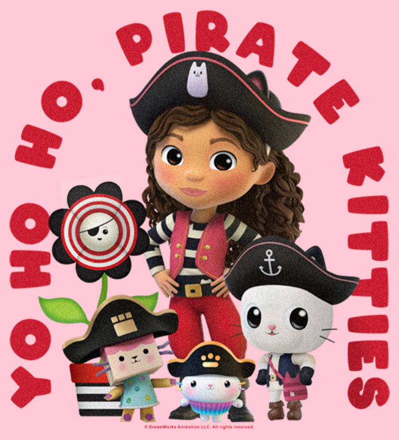 Girl's DreamWorks: Gabby's Dollhouse Yo Ho Ho Pirate Kitties T-Shirt