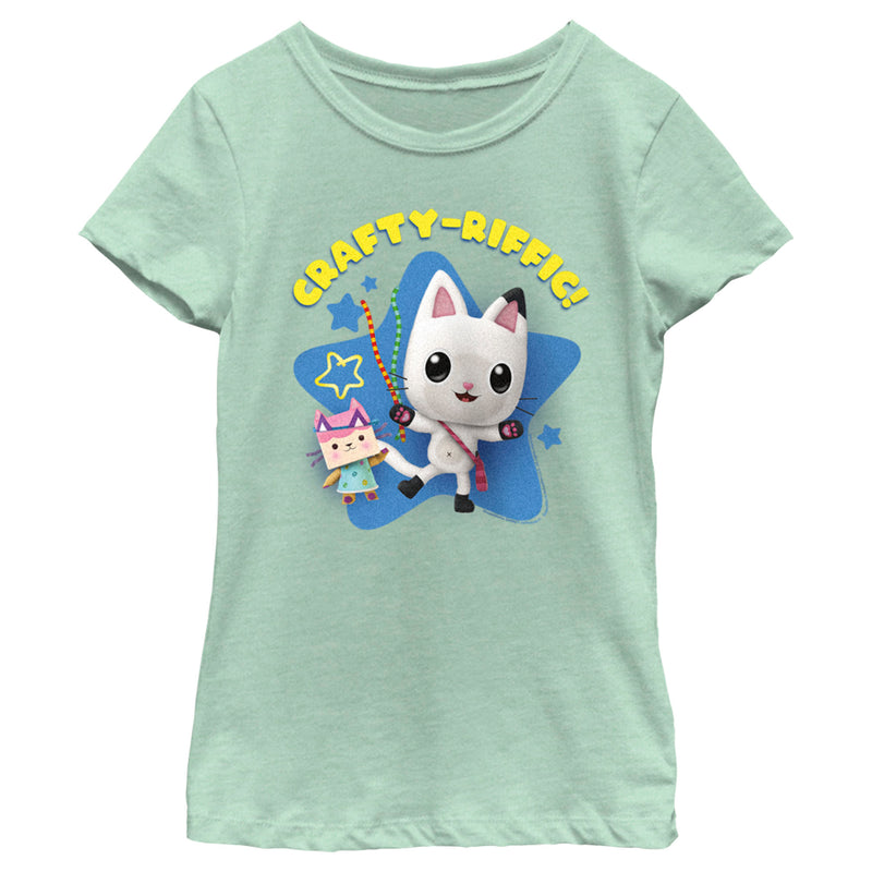 Girl's DreamWorks: Gabby's Dollhouse Pandy Paws Crafty-Riffic T-Shirt