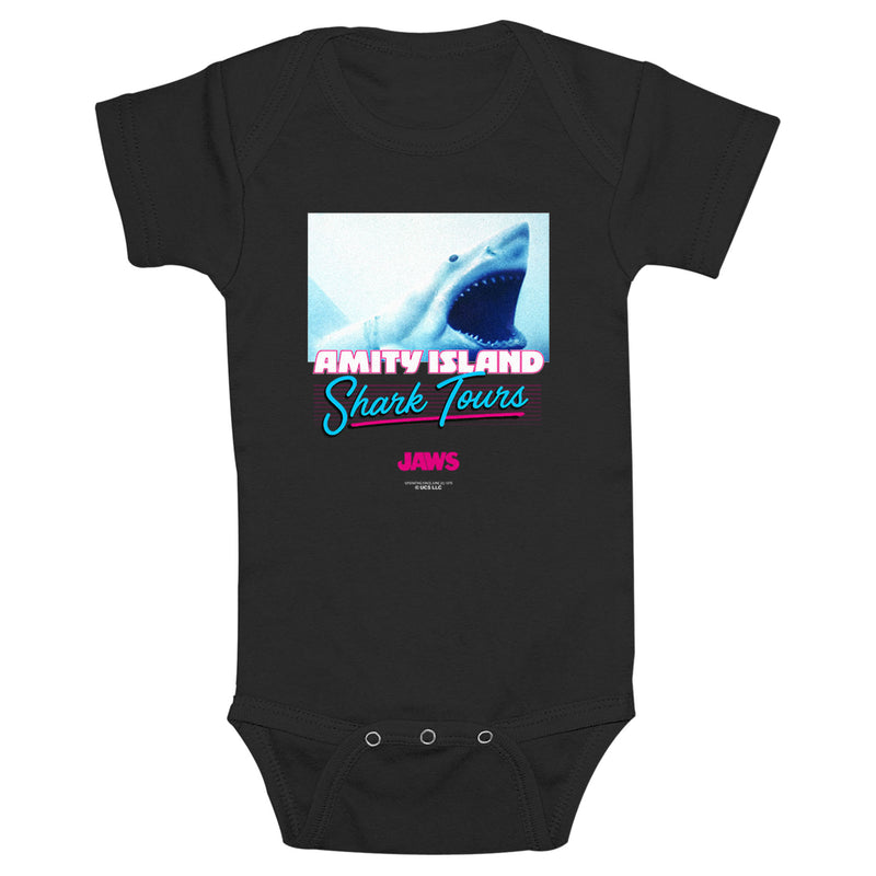 Infant's Jaws Amity Island Shark Tours Onesie