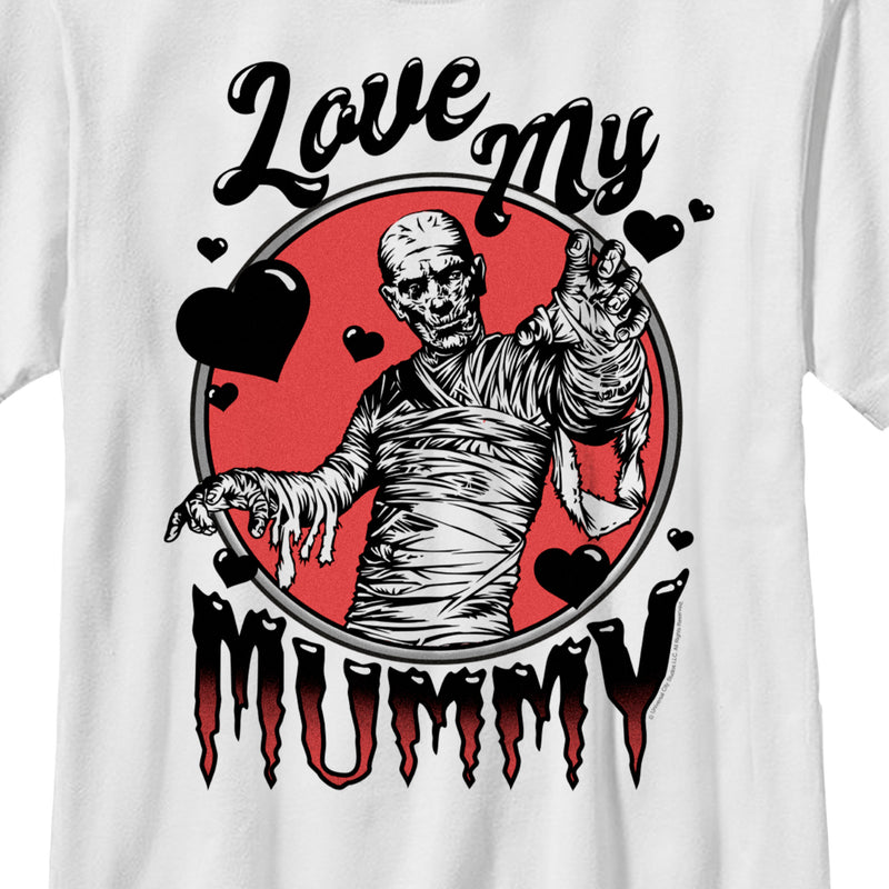 Boy's Universal Monsters Mother's Day Love My Mummy T-Shirt