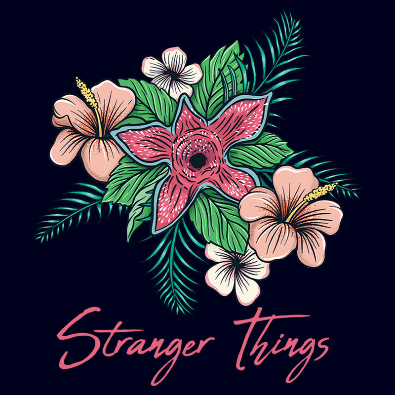 Junior's Stranger Things Demogorgon Hidden Flower T-Shirt