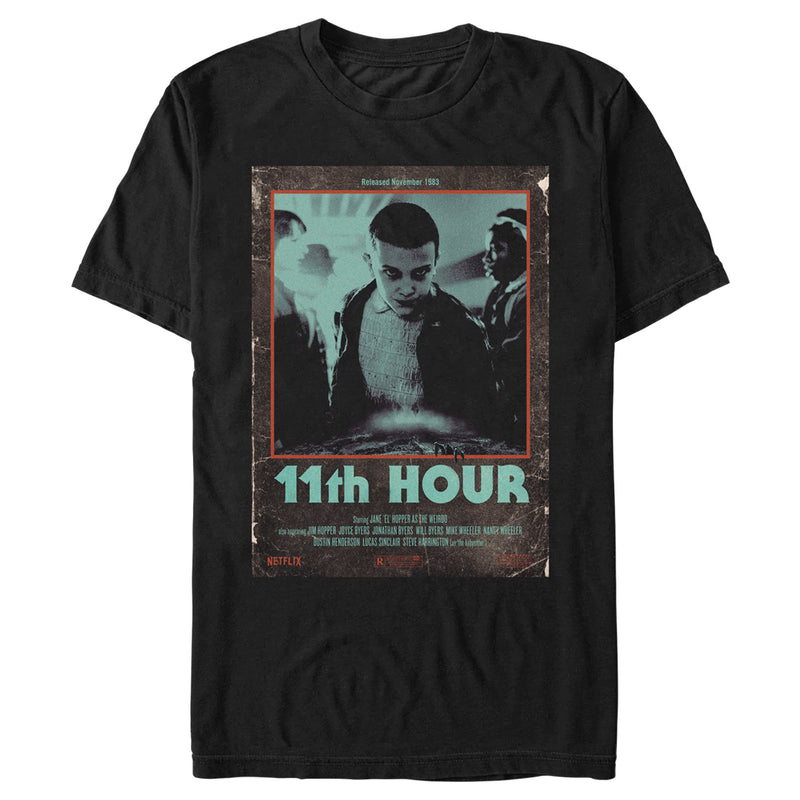 Men's Stranger Things Eleven 11th Hour Retro VHS Cover T-Shirt