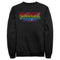 Men's Stranger Things Sparkling Rainbow Logo Sweatshirt