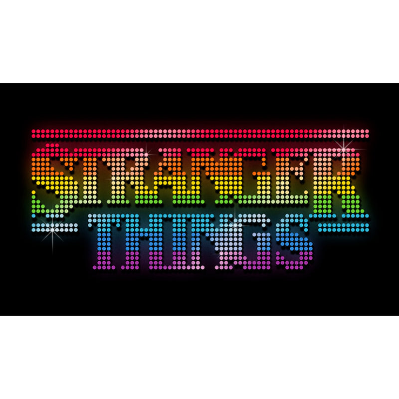 Men's Stranger Things Sparkling Rainbow Logo Sweatshirt