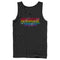 Men's Stranger Things Sparkling Rainbow Logo Tank Top