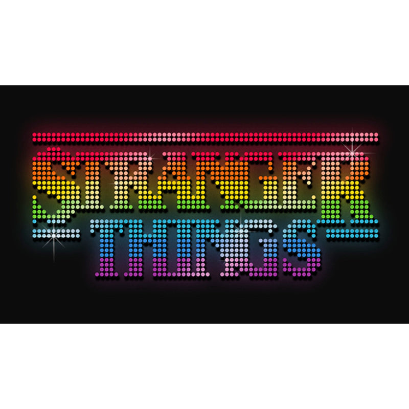 Men's Stranger Things Sparkling Rainbow Logo Tank Top