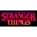 Men's Stranger Things Pink Logo Long Sleeve Shirt