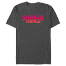 Men's Stranger Things Pink Logo T-Shirt