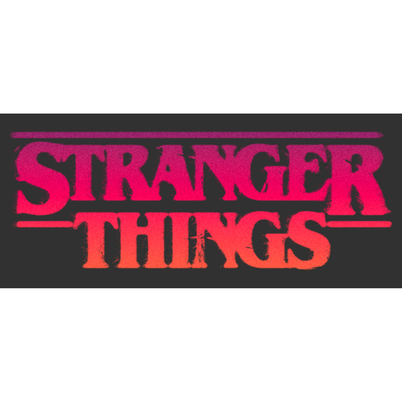 Men's Stranger Things Pink Logo T-Shirt