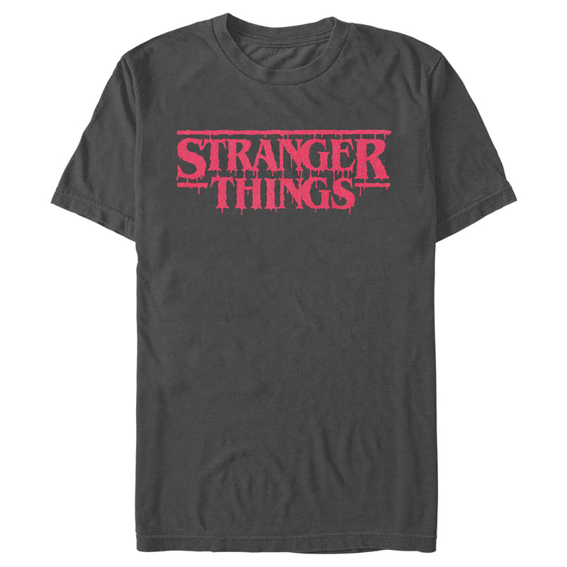 Men's Stranger Things Dripping Logo T-Shirt