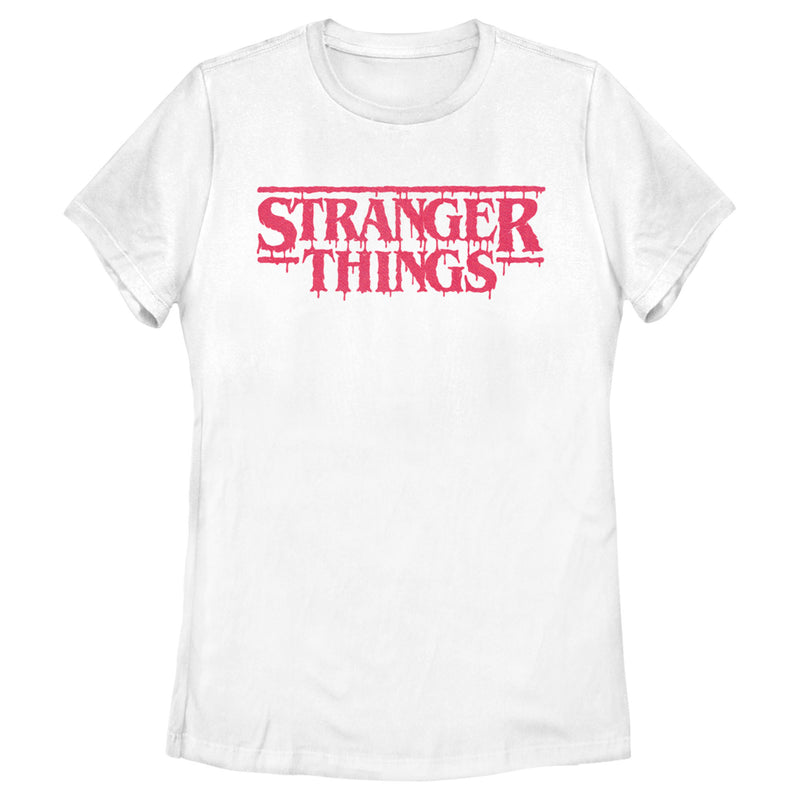 Women's Stranger Things Dripping Logo T-Shirt