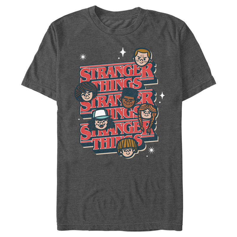 Men's Stranger Things Cute Kawaii Cartoon Friends T-Shirt