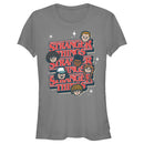 Junior's Stranger Things The Gang Cartoon Logo T-Shirt