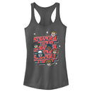 Junior's Stranger Things The Gang Cartoon Logo Racerback Tank Top