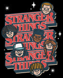 Men's Stranger Things The Gang Cartoon Logo Sweatshirt