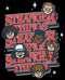 Men's Stranger Things The Gang Cartoon Logo Long Sleeve Shirt