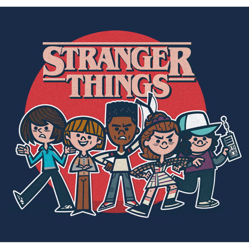 Men's Stranger Things Cartoon Gang T-Shirt