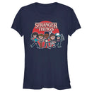 Junior's Stranger Things Cartoon Gang T-Shirt