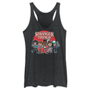 Women's Stranger Things Cartoon Gang Racerback Tank Top