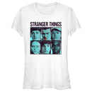 Junior's Stranger Things Friend Signature Photo Bloody Nose Panel T-Shirt