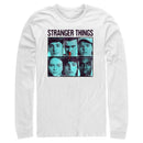 Men's Stranger Things Gang Bleeding Nose Stacked Long Sleeve Shirt