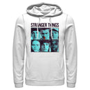 Men's Stranger Things Gang Bleeding Nose Stacked Pull Over Hoodie