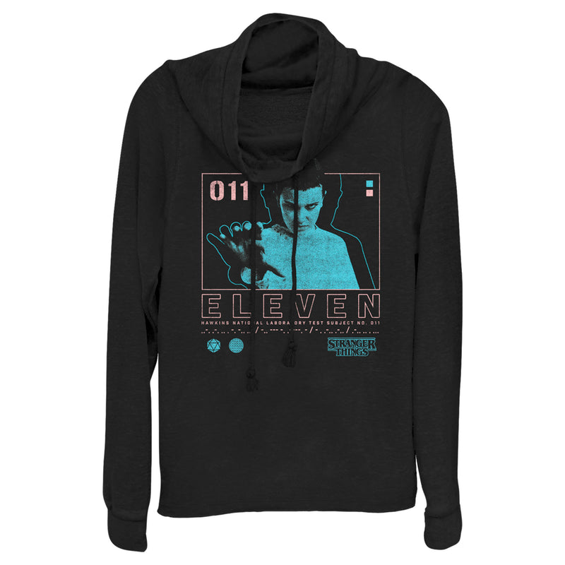 Junior's Stranger Things Eleven Boxed Up Cowl Neck Sweatshirt