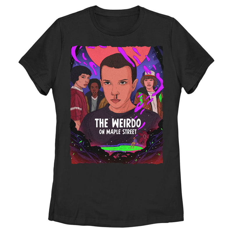 Women's Stranger Things The Weirdo on Maple Street T-Shirt