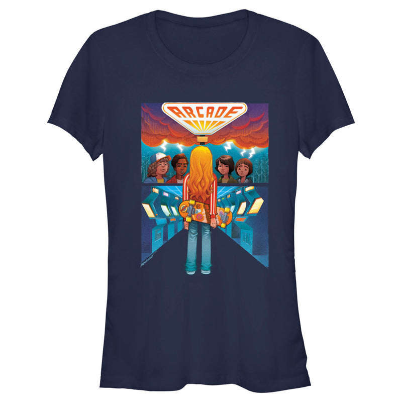 Junior's Stranger Things Boys Meet Arcade Girl T-Shirt