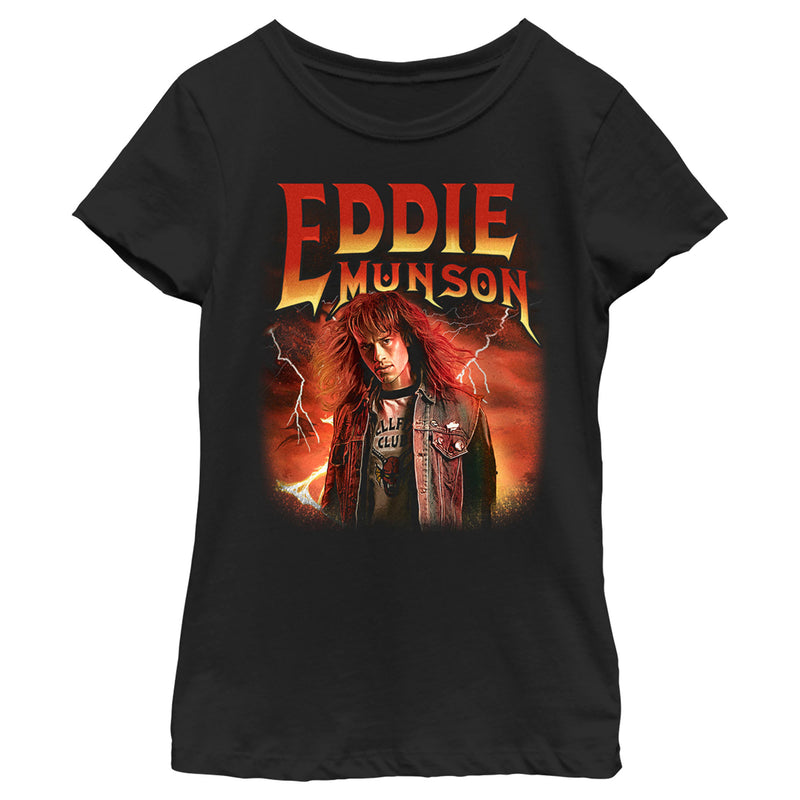 Girl's Stranger Things Eddie Munson Metalhead T-Shirt