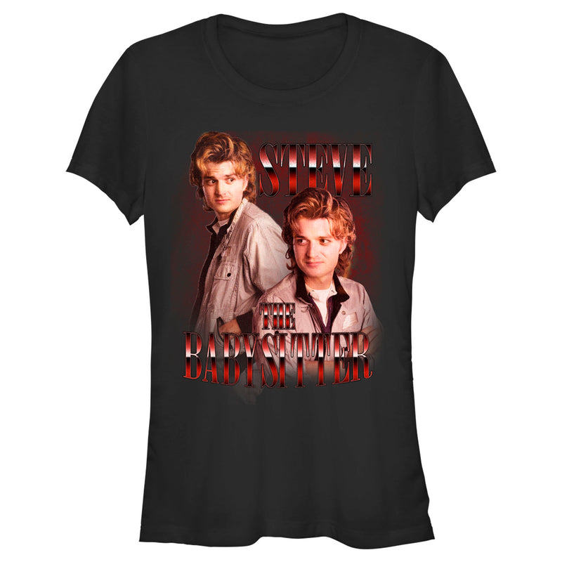 Junior's Stranger Things Steve The Babysitter T-Shirt