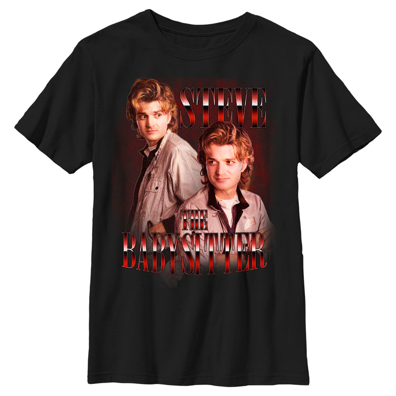 Boy's Stranger Things Steve The Babysitter T-Shirt