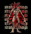 Men's Stranger Things Demogorgon Monster Logo Stacked T-Shirt